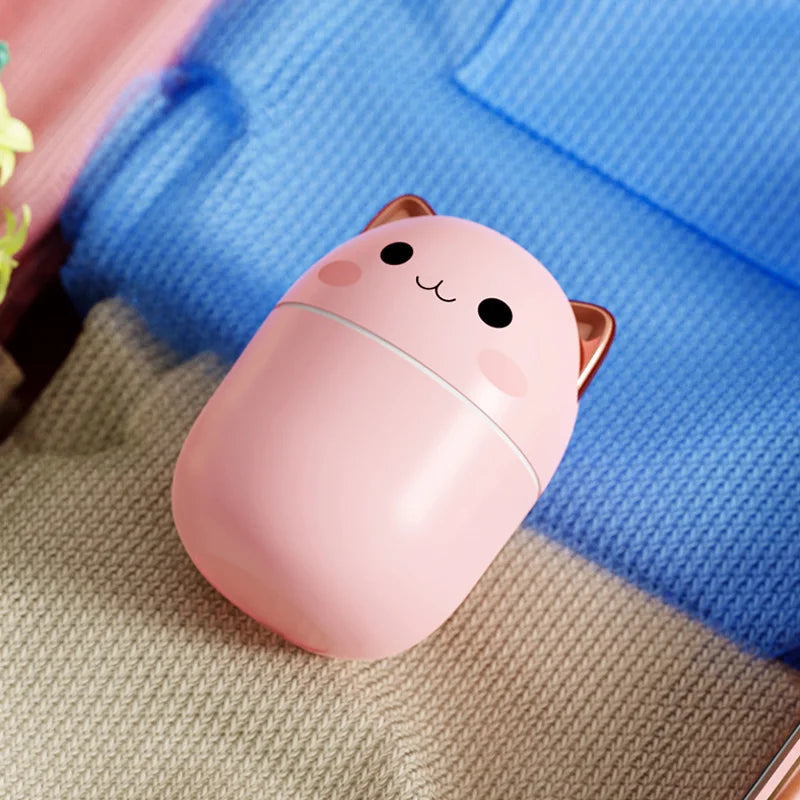 Cute Cat Air Humidifier Night Light