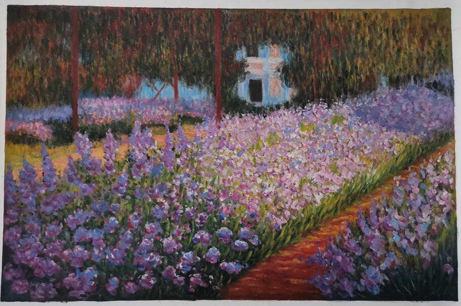 Claude Monet and Van Gogh Flower Oil Paintings